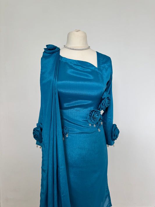 Blue Rose 3D Flower Suit [1-2 Days Delivery]