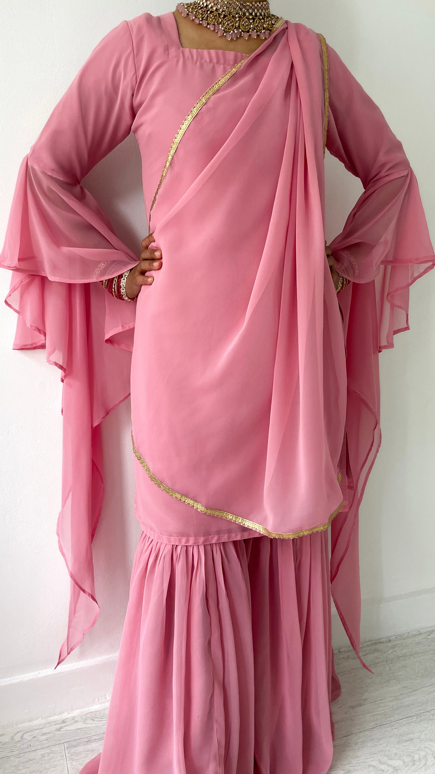 Cascade Gharara Set [1-2 Days Delivery]