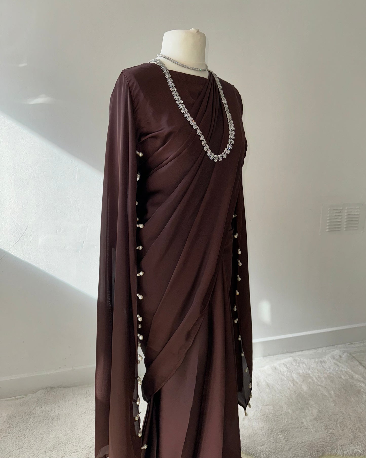 Cape Sleeve Saree [6-8 Days Delivery]