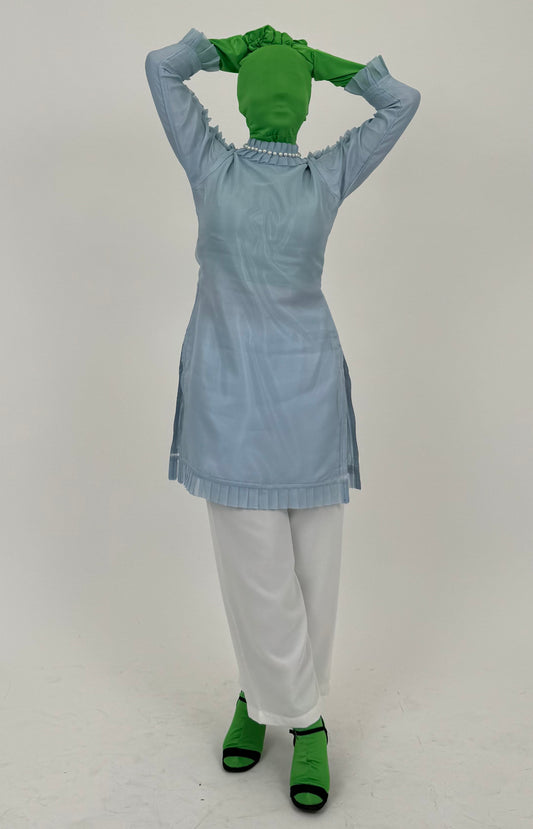 Pleated Pearl Suit [1-2 Day Delivery]