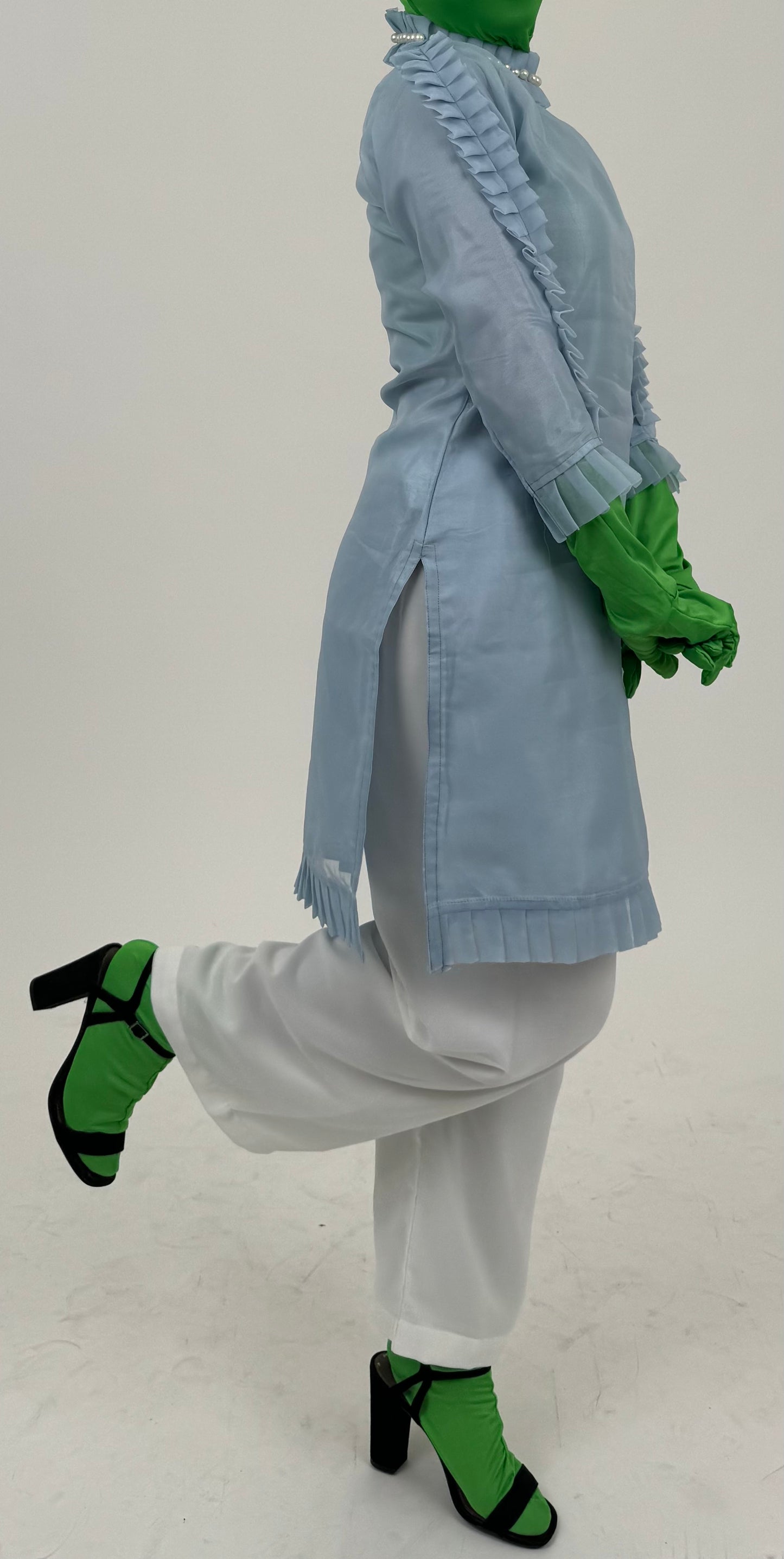 Pleated Pearl Suit [1-2 Day Delivery]